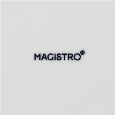 Блюдце фарфоровое Magistro «Сюита», d=15,6 см, цвет белый