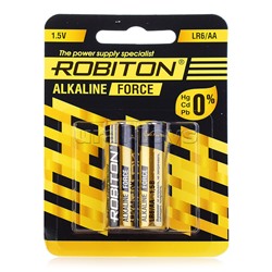 Батарейки алкалиновые ROBITON FORCE LR6 BL2