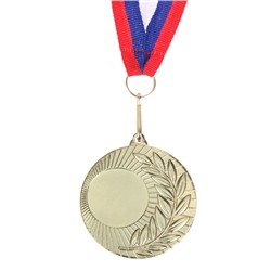 Медаль под нанесение 021 диам 5 см. Цвет зол. С лентой