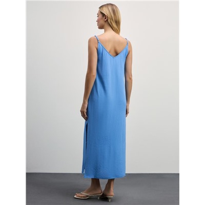 платье женское голубой