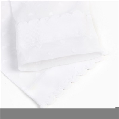Носки для девочек с сердечками CE LOLA, цвет белый (bianco), размер 22-24