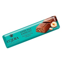 Шоколад Батончик "Ozera" Extra milk и Hazelnut (молочный шоколад и орехи) 45г  ррх542