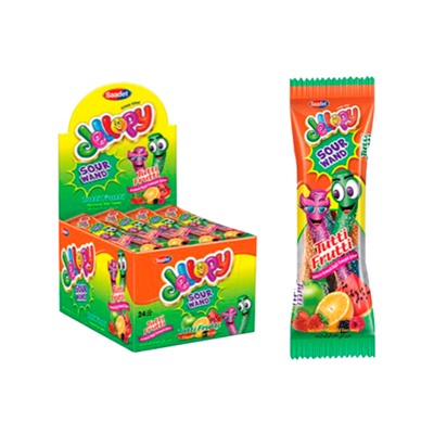 Мармелад Jellopy Sour Wand Tropical 20гр