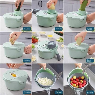 Овощерезка Vegetable Slicer 12in1 Green BK-17 (BJ)