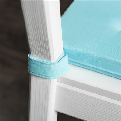 Комплект подушек для стула «Билли», размер 37 х 42 х 3 см - 2 шт, небесно - голубой