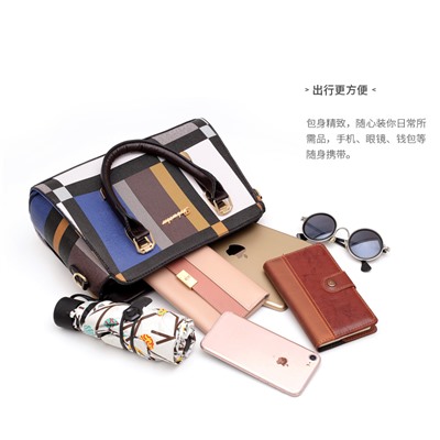 Комплект сумок из 3 предметов, арт А75, цвет:серый ОЦ