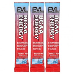 EVLution Nutrition, BCAA Energy, Rocket Pop, 3 пакетика по 9,4 г (0,33 унции)