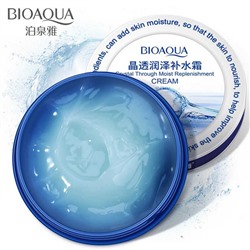 BIOAQUA  Крем - Гель для лица Crystal Trough Moist Replenishment с Гиалуроновой кислотой  38г  (банка)  (BQY-4241)