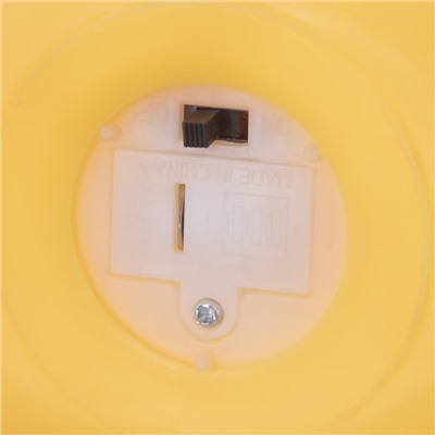 Ночник "Солнышко" LED от батареек 3xLR44 желтый 14х6х12см RISALUX