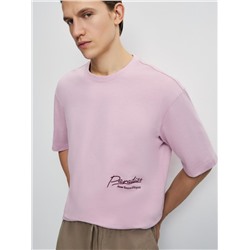 футболка мужская темно-розовый
