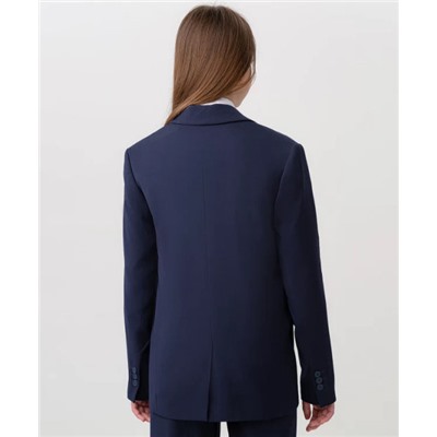 Скидка -50% Пиджак на пуговицах темно-синий Button Blue