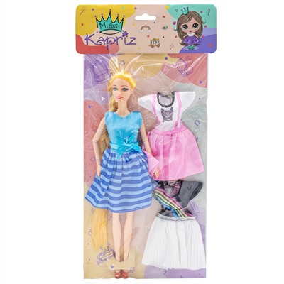 Кукла Miss Kapriz 0916AYSYY с набором платьев в пак. в Самаре