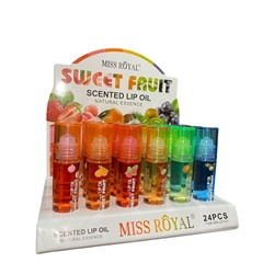 Масло-блеск для губ Miss Royal Sweet Fruit Lip Gloss прозрачный (ряд 6шт)