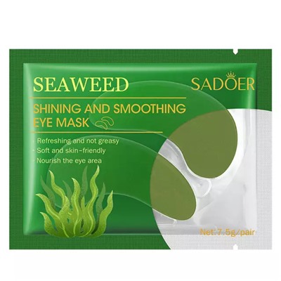 SADOER  Патчи для век SEAWEED гладкость и сияние ВОДОРОСЛИ Мозуку  7.5г  (SD-93714)