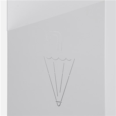 Подставка для зонтов "Линии" белая, 25,2х25,2х60см