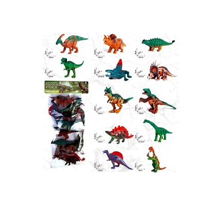 Набор динозавров 12шт. в пакете (KL85-3, 2317427)