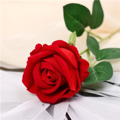 Цветы искусственные "Роза обаяние" 6х46 см, красный