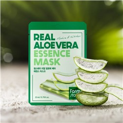 Тканевая маска для лица с экстрактом алоэ FarmStay Real Aloe Vera Essence Mask