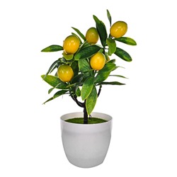 TCV030-08 Искусственное растение Бонсай Лимон в горшке, 25х9х15см