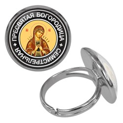 KLF-0095 Безразмерное кольцо Пресвятая Богородица (Семистрельная)