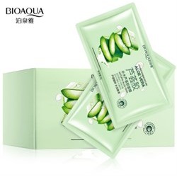 Набор гелевых ночных масок для лица Bioaqua Natural Aloe Vera Gel Mask 2g*30шт.