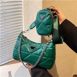 Набор сумок из 2 предметов, арт А112, цвет:зелёный ОЦ