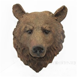 Фигура декоративная садовая Голова медведя , L34W23H42