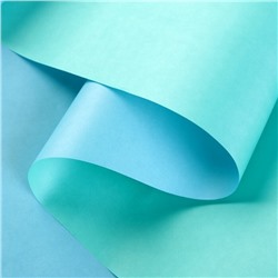 Крафт-бумага белёная двусторонняя Светло Голубой-Мята 50гр. / рулон 0.7*10 м