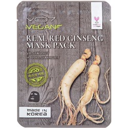 VO7 омолаж. маска д/лица real vegan с экстр. корня красного женьшеня (уп.с 3d эффектом)