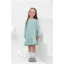 Платье  для девочки  КР 5819/голубой прибой к433