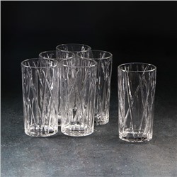 Набор стаканов стеклянных «Фрост», 350 мл, 7,5×14,5 см, 6 шт