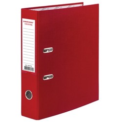Папка-регистратор ОФИСМАГ покрытие из ПВХ, 50мм, красная (225754)
