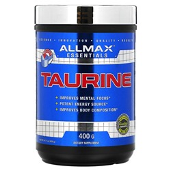 ALLMAX Nutrition, Таурин, без добавок, веганский продукт без глютена, 3000 мг, 400 г (14,11 унций)