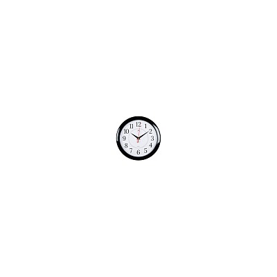 Часы настенные "Рубин" 2323-293 черн. (5) (24х24)