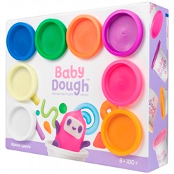 Набор для творчества Тесто для лепки BabyDough набор 8 цветов яркие BD020 в Самаре