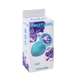 Анальная пробка Emotions Cutie Large Turquoise light purple crystal 4013-04Lola