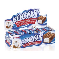 Батончик в молочном шоколаде с кокосом COCOS 32гр.