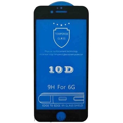 Защитное стекло 10D 9H Glass Pro для iPhone 6