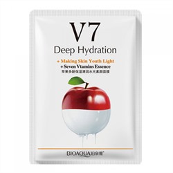 Тканевая маска для лица Bioaqua V7 Deep Hydration Apple