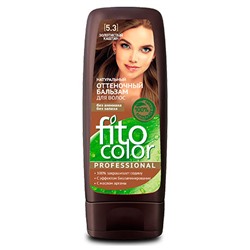 Натуральный Оттеночный Бальзам для волос "Fito Color Professional", 140 мл, тон 5.3 золотистый каштан