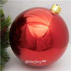 Пластиковый шар Sonder 40 см красный глянцевый (Winter Deco)