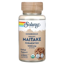 Solaray, Fermented Maitake, Mushrooms, 500 mg, 60 Organic Capsules