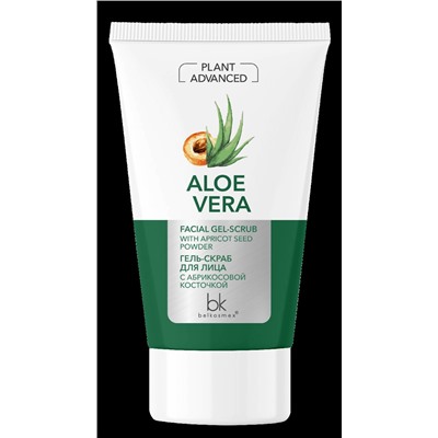 Belkosmex Гель-скраб д/лица с абрикос.косточкой Plant Advanced Aloe Vera 120г. 24