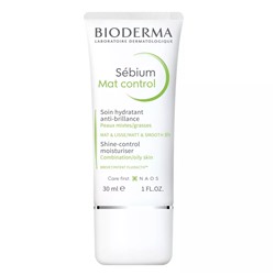 Биодерма Матирующий крем для жирной кожи Mat Control, 30мл (Bioderma, Sebium)