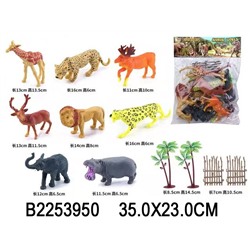 Набор диких животных 8шт. в пакете (DW-33-01, 2253950)