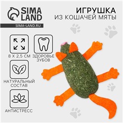 Игрушка для кошек «Кот» из кошачьей мяты, 8 х 2.5 см