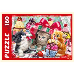 Puzzle  160 элементов "Забавные котики №3" (П160-7121)