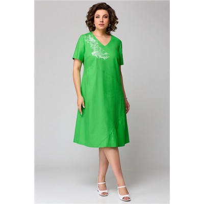 Платье  Мишель стиль артикул 1196 зеленый-1