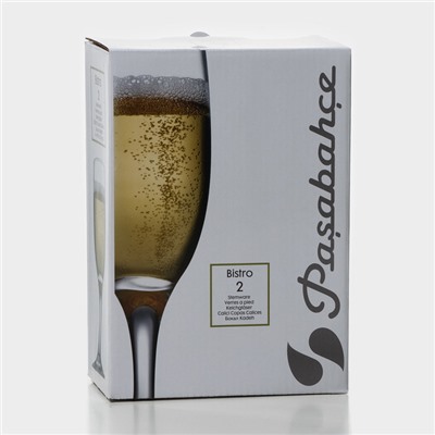 Набор стеклянных бокалов для шампанского Bistro, 190 мл, 2 шт
