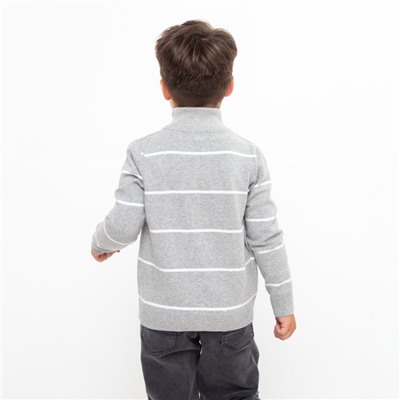 Джемпер для мальчика, цвет серый/белый МИКС, рост 92 см (2 года)
